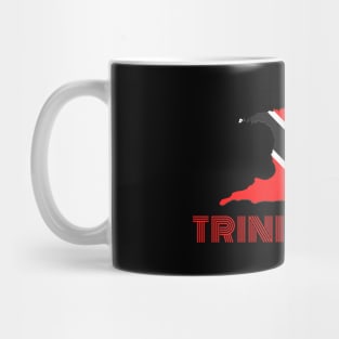 Trinidad map and flag tourism Mug